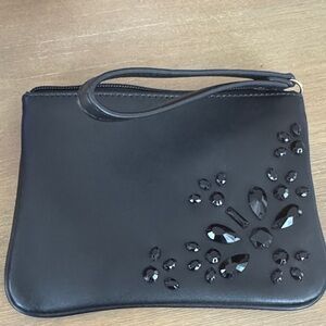 Black Wristlet with Gemstone Accents 🖤 ✨